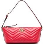 Bolsos rojos de moda con logo Gucci Marmont para mujer 
