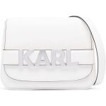 Bolsos blancos de sintético de moda plegables con logo Karl Lagerfeld para mujer 