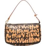 Bolsos clutch marrones de lona Louis Vuitton para mujer 