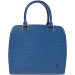 Bolsos azules de mano con estampados con logo Louis Vuitton Pont-Neuf para mujer 