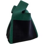 Bolsos verdes de mano con estampados de punto para mujer 