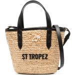 Bolsas doradas de algodón de playa con logo Zadig & Voltaire para mujer 