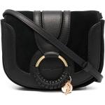 Bolsos satchel negros de algodón plegables con logo Chloé See by Chloé para mujer 