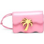 Bolsos satchel rosas de poliester rebajados con logo Palm Angels para mujer 
