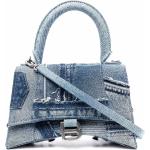 Bolsos satchel azules de sintético con logo Balenciaga para mujer 