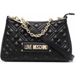 Bolsos negros de poliuretano de moda con logo MOSCHINO Love Moschino para mujer 