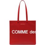 Bolsos rojos de piel de moda con logo Comme des Garçons para mujer 
