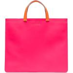 Bolsos rosas de algodón de moda con logo Comme des Garçons para mujer 