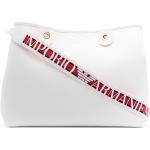 Bolsos blancos de poliuretano de moda con logo Armani Emporio Armani para mujer 