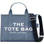 Bolsos azules celeste de lona de moda con logo Marc Jacobs para mujer 
