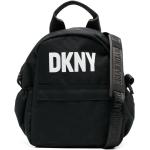 Mochilas estampadas negras de poliester con logo DKNY para mujer 