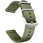 Correas verde militar de acero inoxidable para relojes con correa de acero militares para hombre 
