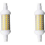 Lámparas LED blancas de metal de rosca R7s 