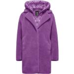 BomBoogie, Odessa Overcoat - Abrigo de Piel Sintética Purple, Mujer, Talla: XS