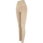 Pantalones beige de cintura alta rebajados talla L de materiales sostenibles para mujer 