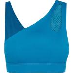 Sujetadores deportivos azules de tejido de malla rebajados con sujeción media asimétrico talla XL para mujer 