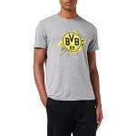 Camisetas deportivas grises de poliester Borussia Dortmund tallas grandes con logo talla XXL para mujer 