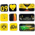 Lavabos amarillos de plástico rebajados Borussia Dortmund con logo 