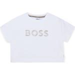 Camisetas blancas de algodón de algodón infantiles con logo HUGO BOSS BOSS 3 años para niña 