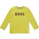 Camisetas verdes de algodón de manga larga infantiles con logo HUGO BOSS BOSS 13/14 años para niño 