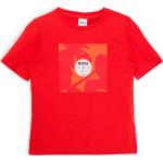 Camisetas rojas de algodón de algodón infantiles HUGO BOSS BOSS 13/14 años para niño 