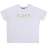 Camisetas blancas de algodón de algodón infantiles con logo HUGO BOSS BOSS 9 años para niña 