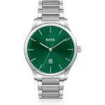 Relojes verdes de acero inoxidable de pulsera con correa de plata HUGO BOSS BOSS 