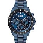 Relojes azules de acero inoxidable de pulsera Cuarzo Cronógrafo con correa de acero HUGO BOSS BOSS para hombre 