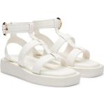 Sandalias blancas de cuero con plataforma HUGO BOSS BOSS talla 39 para mujer 