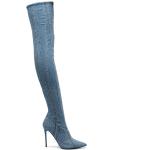 Botas azules de algodón de piel  con cremallera con logo Diesel talla 39 para mujer 