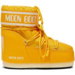 Botas planas amarillas de PVC con cordones con logo Moon Boot talla 39 para mujer 