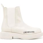 Botas blancas de goma de piel  con logo MOSCHINO Love Moschino talla 41 para mujer 