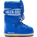 Botas planas azules de goma con logo Moon Boot talla 23 para mujer 
