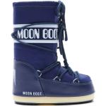 Botas planas azules de goma con logo Moon Boot talla 23 para mujer 
