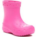 Botas rosas de sintético de agua  rebajadas Clásico Crocs para niña 