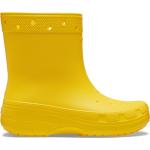 Botas amarillas de sintético de agua  Clásico Crocs para mujer 