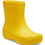 Botas amarillas de sintético de agua  Clásico Crocs para mujer 