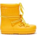 Botas amarillas de PVC de agua  con cordones con logo Moon Boot Glance talla 38 para mujer 