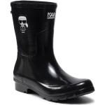 Botas negras de caucho de agua  rebajadas Karl Lagerfeld talla 37 para mujer 
