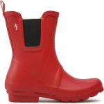 Botas rojas de caucho de agua  rebajadas MOLS talla 38 para mujer 