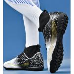 Zapatillas lila de cuero de fútbol para cesped artificial para mujer 