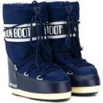 Botas azules de goma con cordones  con cordones con logo Moon Boot talla 23 para mujer 