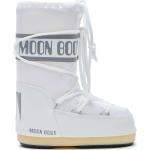 Botas blancas de goma con cordones  con cordones con logo Moon Boot talla 23 para mujer 