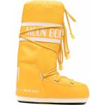 Botas amarillas de goma de caña baja  con cordones con logo Moon Boot Icon talla 23 para mujer 