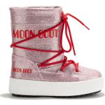 Botas rosas de goma de nieve  Moon Boot Icon con purpurina talla 34 para mujer 