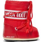 Botas planas rojas de PVC con cordones con logo Moon Boot Icon talla 22 para mujer 