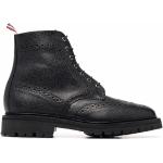 Zapatos negros de goma con cordones con cordones formales con logo Thom Browne para hombre 