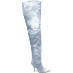 Botas azules celeste de piel de piel  con tacón más de 9cm Tie dye Gia Borghini talla 38 para mujer 