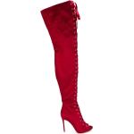 Botas rojas de cuero de piel  rebajadas con cremallera GIANVITO ROSSI talla 36 para mujer 
