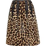 Bottega Veneta, Falda de estampado de leopardo Brown, Mujer, Talla: XS
